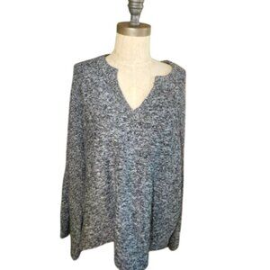 Vince Camuto Size 2X Plus Size Tweedy Soft Knit Long Sleeve Sweater